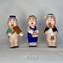 1930s Bisque Three Little Pigs Figures Whos Afraid Of The Big Bad Wolf Disney