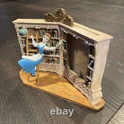 1990s Rare Disney Beauty And The Beast Belle In The Library 3-D Picture Frame