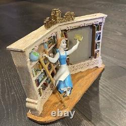 1990s Rare Disney Beauty And The Beast Belle In The Library 3-D Picture Frame