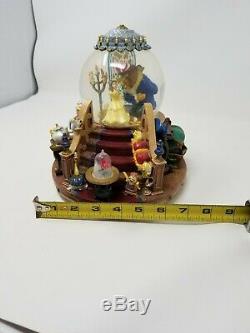 1991 Disney Beauty And The Beast Snowglobe Water Globe The Encahnted Love