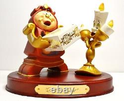 1991 Disney Beauty & Beast Be Our Guest Grand Plan Figurines Plaque/Music Box