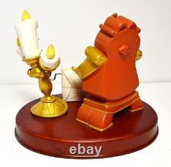 1991 Disney Beauty & Beast Be Our Guest Grand Plan Figurines Plaque/Music Box