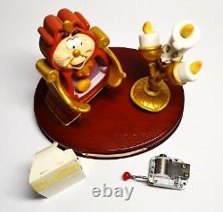 1991 Disney Beauty & Beast Be Our Guest Grand Plan Figurines Plaque/Music Box