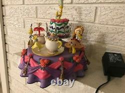 1991 ENESCO DISNEY BEAUTY & THE BEAST MULTI-ACTION DELUXE MUSIC BOX BE OUR Guest