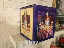 1991 ENESCO DISNEY BEAUTY & THE BEAST MULTI-ACTION DELUXE MUSIC BOX BE OUR Guest