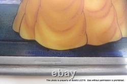 1991 Walt Disney BEAUTY AND THE BEAST STAINED GLASS SUNCATCHER LTD ED with COA