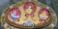 1991 Walt Disney Princess Music Jewelry Box Figurine Globes Beauty & the Beast