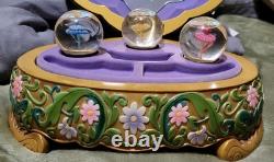 1991 Walt Disney Princess Music Jewelry Box Figurine Globes Beauty & the Beast
