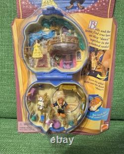 1995 Polly Pocket Disney Beauty & The Beast Tiny Collection Playcase Bluebird