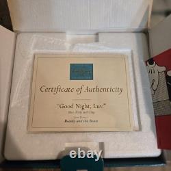 1997 WDCC Disney Beauty and the Beast Good Night, Luv Mrs. Potts & Chip, COA/Box