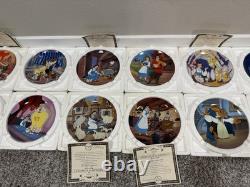 19 Vintage Disney Collectors Plates Little Mermaid Beauty and The Beast