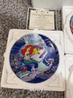 19 Vintage Disney Collectors Plates Little Mermaid Beauty and The Beast