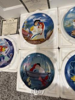19 Vintage Disney Collectors Plates Little Mermaid Beauty and The Beast