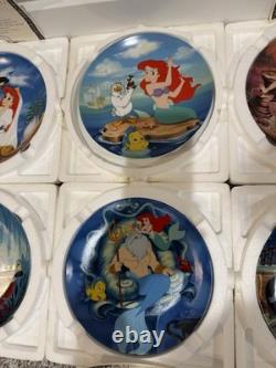 19 Vintage Disney Collectors Plates Little Mermaid Beauty and The Beast