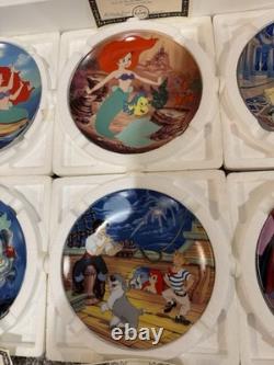 19 Vintage Disney Collectors Plates Little Mermaid Beauty and The Beast