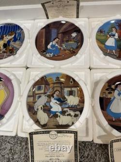 19 Vintage Disney Collectors Plates Little Mermaid Beauty and The Beast