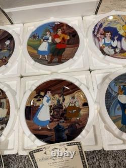 19 Vintage Disney Collectors Plates Little Mermaid Beauty and The Beast