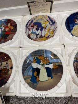 19 Vintage Disney Collectors Plates Little Mermaid Beauty and The Beast