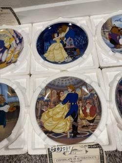 19 Vintage Disney Collectors Plates Little Mermaid Beauty and The Beast