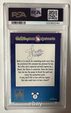 2001 Disney Signature Belle GOLD Signature PSA 8 Beauty And The Beast