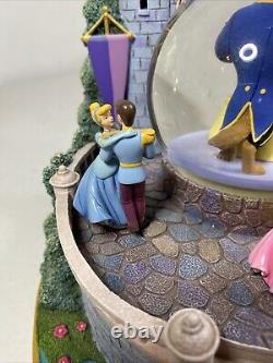 2003 Disney Princess Royal Ball Snow Globe Music Box Beauty And The Beast