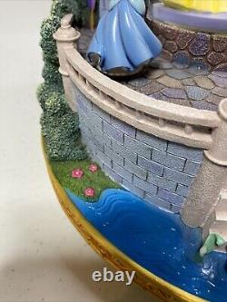 2003 Disney Princess Royal Ball Snow Globe Music Box Beauty And The Beast