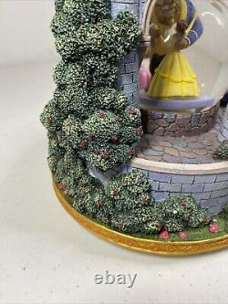 2003 Disney Princess Royal Ball Snow Globe Music Box Beauty And The Beast