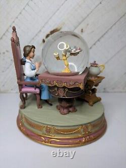 2009 Disney BEAUTY AND THE BEAST BELLE'Be Our Guest' Snow Globe