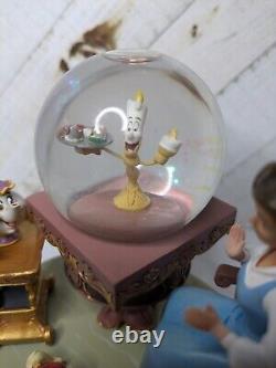 2009 Disney BEAUTY AND THE BEAST BELLE'Be Our Guest' Snow Globe
