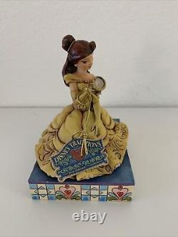 2013 Jim Shore/Disney BEAUTY & THE BEAST Belle & Chip Figure Curious And Kind