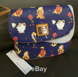 2019 DISNEY Dooney & Bourke BEAUTY AND THE BEAST Crossbody Saddle Bag NEW w tags