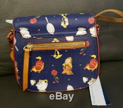 2019 DISNEY Dooney & Bourke BEAUTY AND THE BEAST Crossbody Saddle Bag NEW w tags