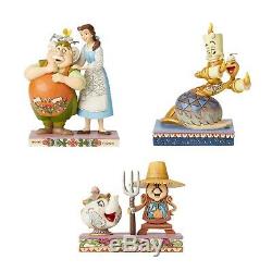 2019 Jim Shore Disney Traditions Beauty and the Beast Figurines 3 Piece Set New