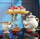 2021 Disney Beauty and the Beast Lumiere Cake Stand Ceramic Serving Platter