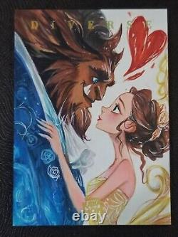 2023 Kakawow Diverse Disney The Beauty and Beast 1/1 Sketch Auto