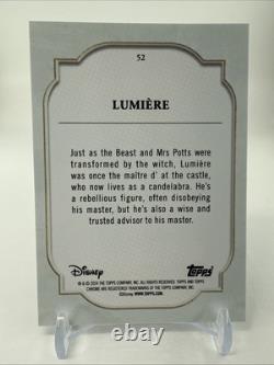 2024 Topps Disney Black Sapphire Lumiere 05/10 #52 Beauty And The Beast