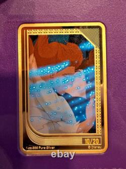 2025 Agoro Disney Beauty & The Beast Gold Gilded Amethyst. 999 Silver 10/20
