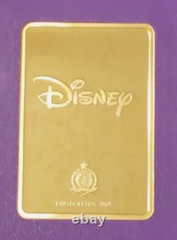 2025 Agoro Disney Beauty & The Beast Gold Gilded Amethyst. 999 Silver 10/20