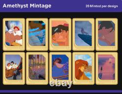 2025 Agoro Disney Beauty & The Beast Gold Gilded Amethyst. 999 Silver 10/20