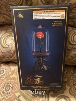 2025 Disney Parks Beauty & The Beast Light Up Rose Replica Figurine NIB