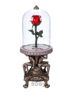 2025 Disney Parks Beauty & The Beast Light Up Rose Replica Figurine NIB