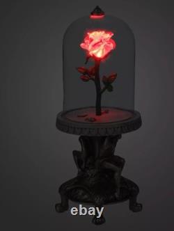 2025 Disney Parks Beauty & The Beast Light Up Rose Replica Figurine NIB