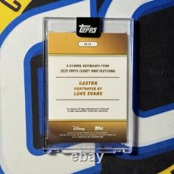 2025 Mint Disney Gaston Luke Evans Encased Auto #/75 Beauty and The Beast