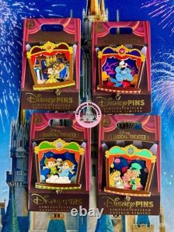 2026 Disney Parks Pin Magical Theatre Beauty & The Beast Genie Pan Alice LE 4500