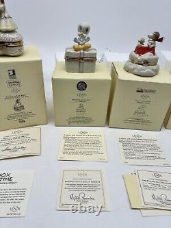 4 Disney & Looney Toons Lenox Figures Beauty, and the Beast, Snoopy Tweety Bird