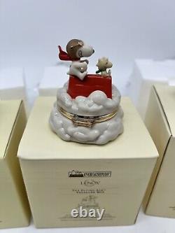 4 Disney & Looney Toons Lenox Figures Beauty, and the Beast, Snoopy Tweety Bird