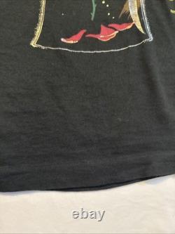 90s Disney Beauty and the Beast Portrait Rose Vintage Black TShirt Size XXL/XXXL