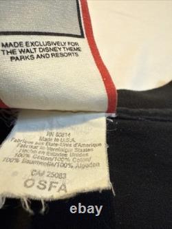 90s Disney Beauty and the Beast Portrait Rose Vintage Black TShirt Size XXL/XXXL