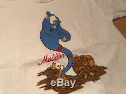 Aladdin GENIE Disney Shirt Large vtg lion king robin williams beauty beast