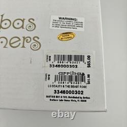 Arribas Brothers Disney Beauty & The Beast Large Enchanted Rose Glass Dome New